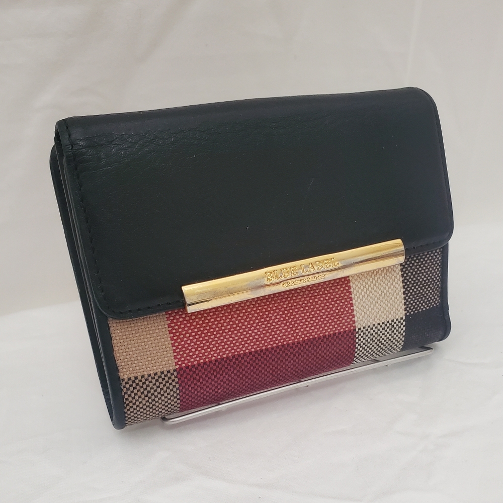Burberry Blue Label Black and Red Wallet